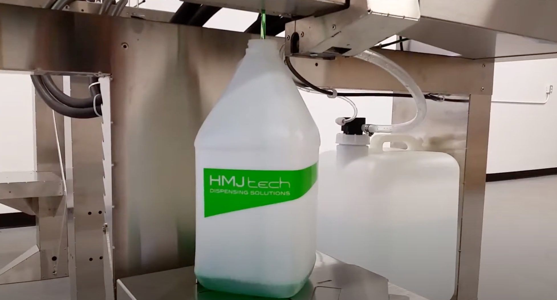 HMJ tech dispenser into gallon jug